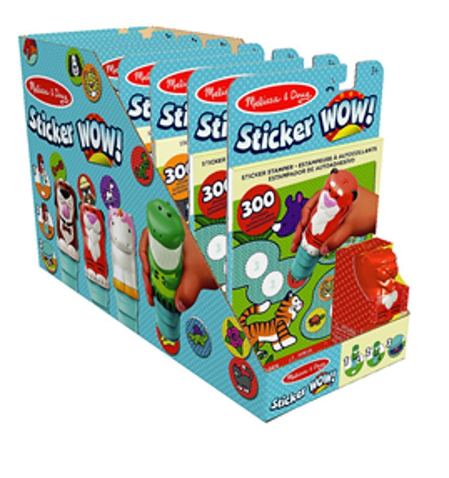Pack tampon d'autocollants + bloc d'activités + tampon - des 3 ans - Melissa & Doug