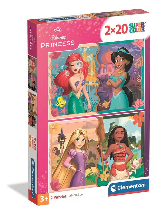 CLEMENTONI - 2x20 pieces - Disney Princess