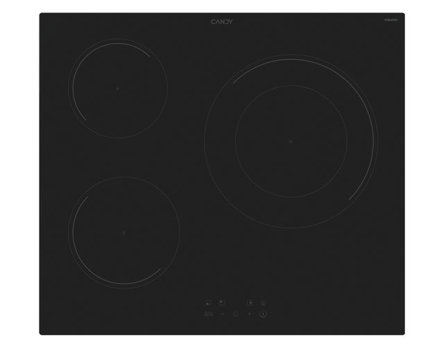 Plaque de cuisson induction CANDY CI633CBB/1- 3 foyers - L 60 cm - Noir