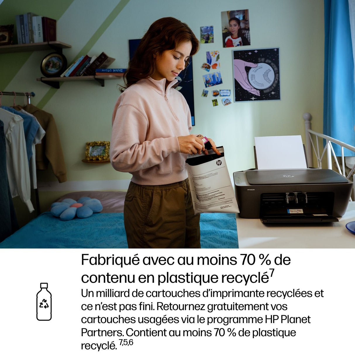 Imprimante tout-en-un HP DeskJet 2910 jet d'encre couleur - 3 mois d'Instant ink inclus avec HP+