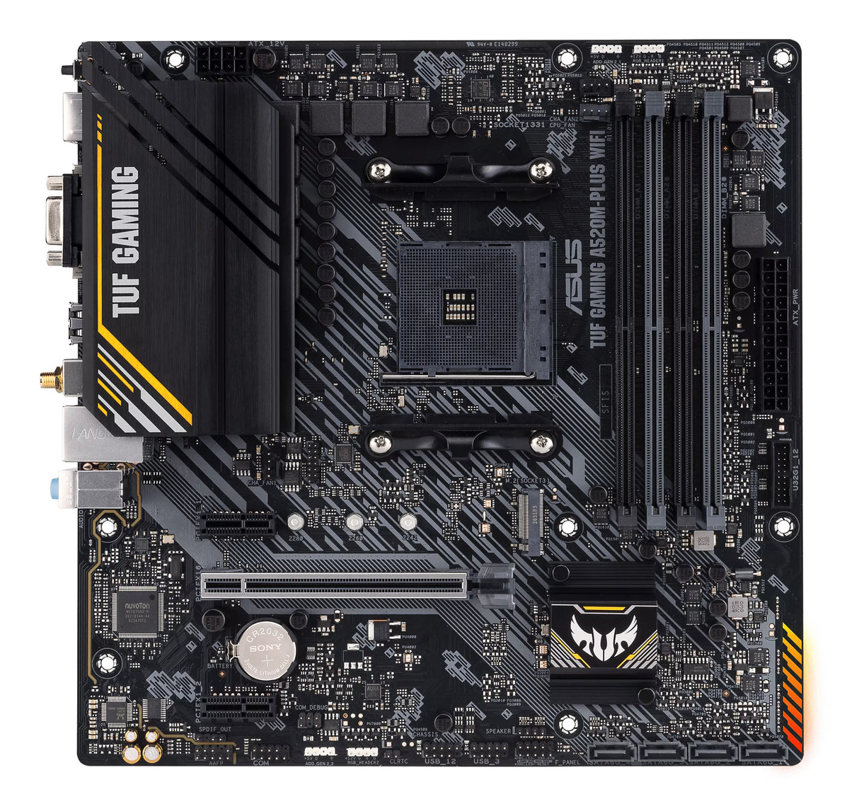 Carte mere - ASUS - TUF GAMING A520M-PLUS WIFI - AMD A520 - Emplacement AM4 micro ATX