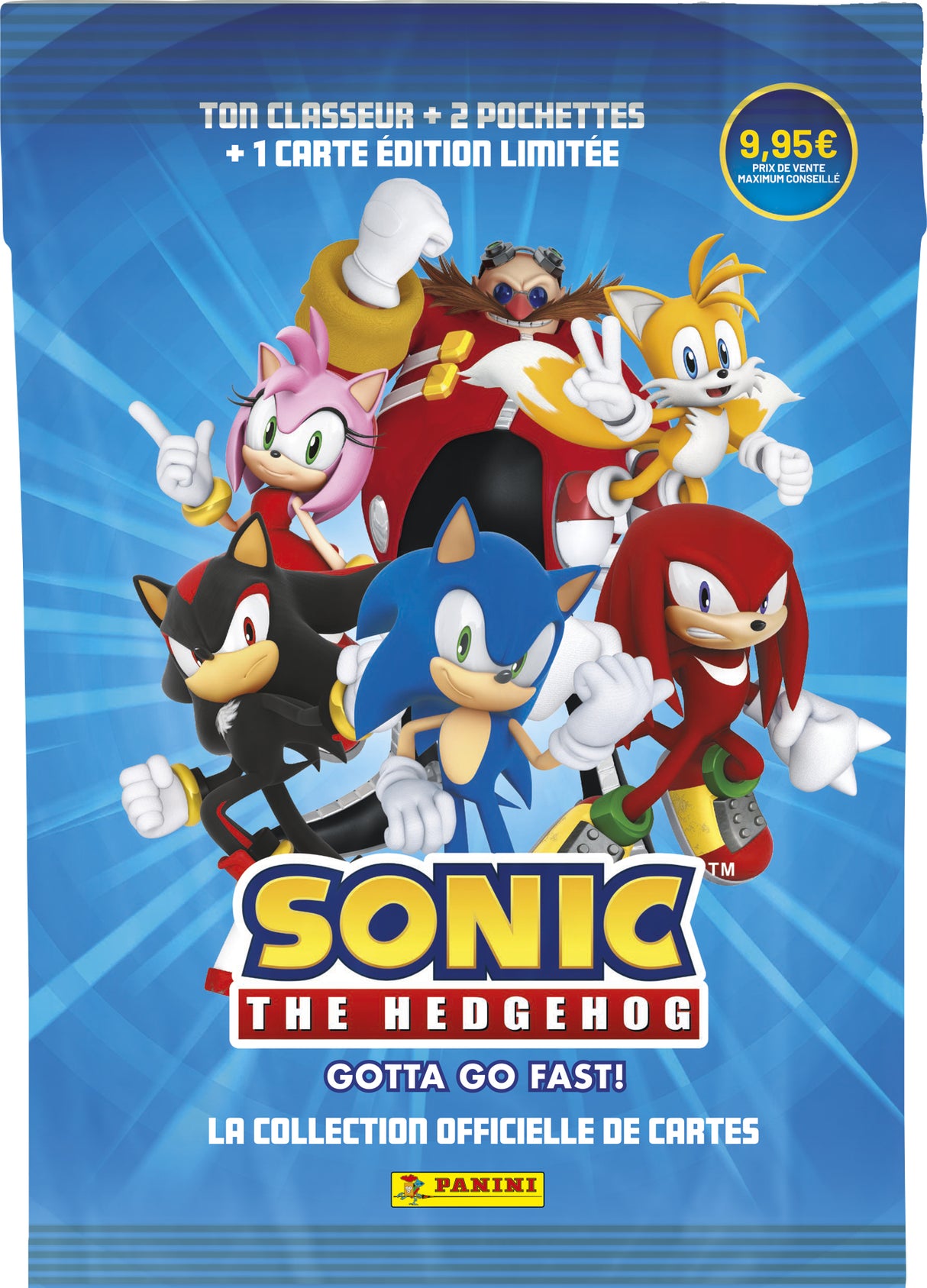 Starter Pack - PANINI - Sonic le hérisson Classic - Classeur - 2 pochettes - 1 carte Édition Limitée