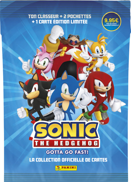 Starter Pack - PANINI - Sonic le hérisson Classic - Classeur - 2 pochettes - 1 carte Édition Limitée