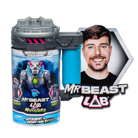 Figurine Mutators Panthere translucide chambre de mutation - MR Beast LAB - Réalise une expérience pour créér ta créature