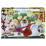 Spidey Coffret Dino-Webs base forestiere, Figurines de super-héros et accessoires, des 3 Ans, Spidey et Ses Ami