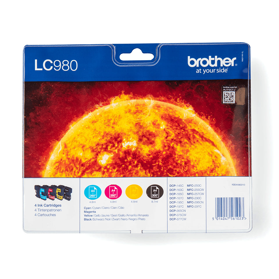 Brother LC980 Cartouches d'encre Multipack Coul...