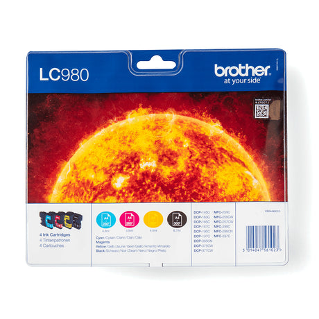 Brother LC980 Cartouches d'encre Multipack Coul...