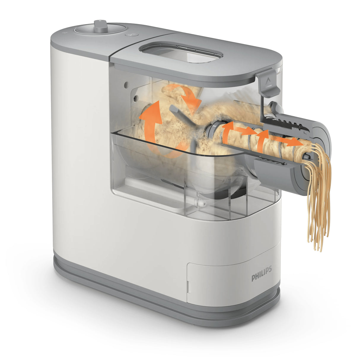 Machine a pâtes fraîches - PHILIPS - HR2345/19 - Série 5000 - 4 formes de disques - 150W - Blanc