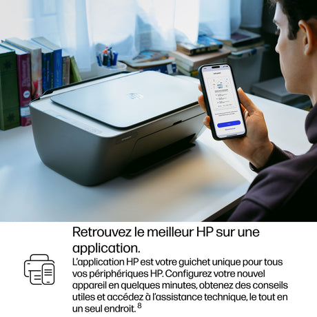 Imprimante tout-en-un HP DeskJet 2910 jet d'encre couleur - 3 mois d'Instant ink inclus avec HP+