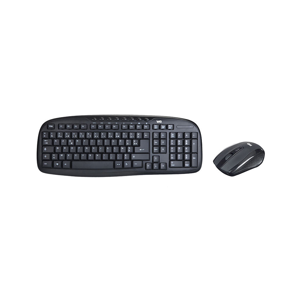 Bundle Clavier + Souris Sans Fil WE 1600 DPI / 8 touches multimédias 2.4 GHz / P