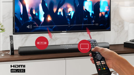 Barre de son SHARP HT-SB100 -Bluetooth 5.1 - 75W - HDMI - Noir