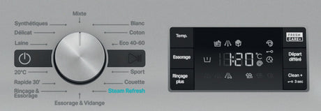 Lave-linge hublot WHIRLPOOL FFBP10489SBSVFR - 10 kg - Induction - L60cm - 1400 trs/min - Classe A-20% - Silver