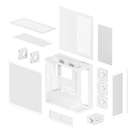 Boitier Grand-Tour E-ATX Arctic Xtender RGB avec panneaux vitrés (Blanc)