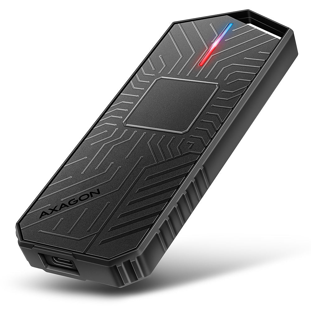 Boitier externe USB-C 3.2 Axagon EEM2-GAM - S-ATA/NVMe M.2 Type 2280 (Noir)