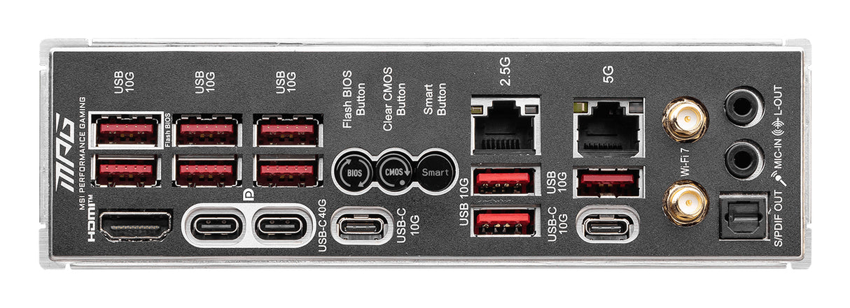Carte mere - MSI - MPG X870E CARBON WIFI - Wi-Fi 7, 5G LAN, USB 40 Gb/s, LED RGB, PCIe supplémentaire