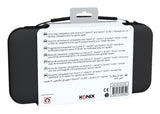 Housse de protection et transport - KONIX - Console Nintendo Switch 2 - Filet rangement accessoires - 8 compartiments jeux - Noir