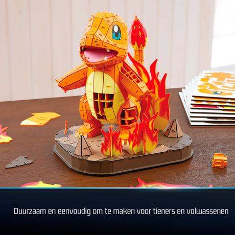 4D Build - Puzzle 3D - Salameche Pokémon - 241 pieces - 26cm - des 12 ans