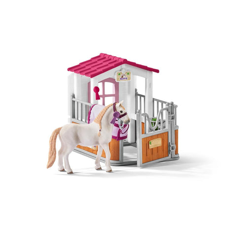 Box avec jument Lusitanienne, coffret figurines schleich 42368 HORSE CLUB, avec 12 éléments dont 1 cheval schleich inclus, des 5 ans