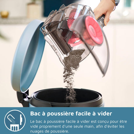 Aspirateur sans sac - PHILIPS - XB2122/09 - Série 2000 - 850W - 77db - Blanc/bleu