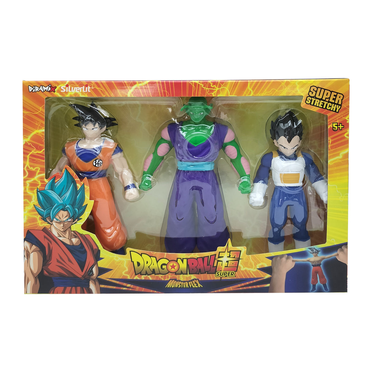 Figurine extensible DRAGON BALL - Pack de 3 - MONSTER FLEX