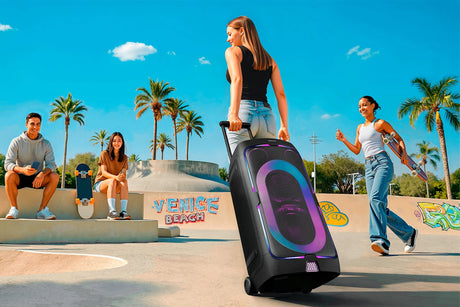 Enceinte - SAMSUNG - MX ST50F/XE - 240 W - Effets lumineux - Bluetooth - Batterie 18h - Roues intégrées - Noir