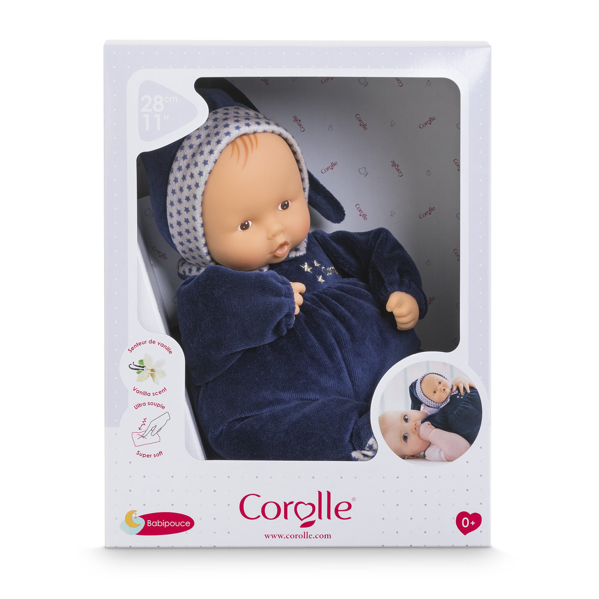 Doudou - COROLLE - Babipouce Marine Reves d'Étoiles - 28 cm - Des la naissance