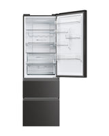 Réfrigérateur combiné - HAIER - 3D 60 Series 5 HTW5618ENPT - Classe E - 360 L - 185 x 59,5 x 66,7 cm - Noir