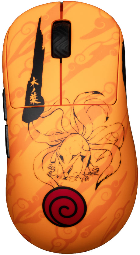 Souris gaming - Filaire/sans fil PC - KONIX - Naruto Shippuden - Édition Pro Collector Numérotée - Orange