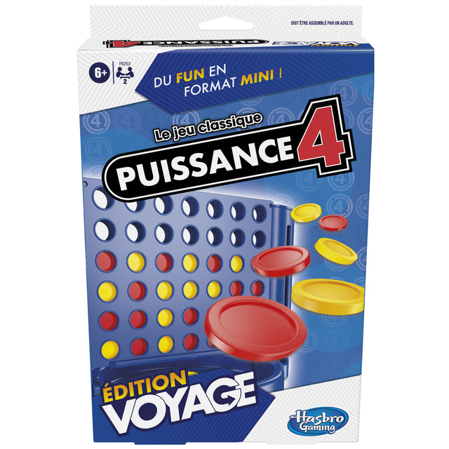 Puissance 4 Voyage, jeu de société de voyage pour 2 joueurs, jeu de voyage, Des  6 ans, Hasbro Gaming