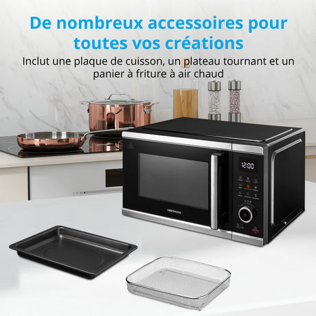 Four micro onde MEDION MD 11499 - Fonction friture a air chaud