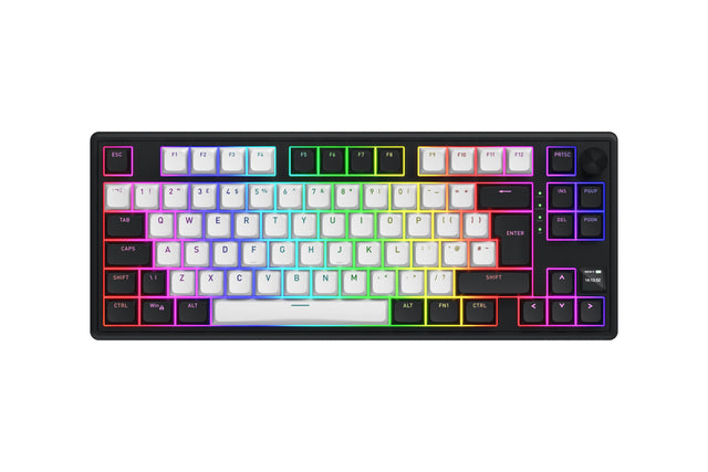 Clavier Gamer sans fil magnétique (Hator Aurum Linear) Hator Skyfall 80 Mag Ultima 8K TKL RGB (Noir)