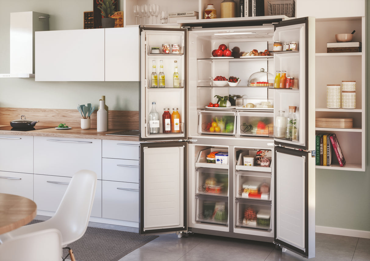 Réfrigérateur multi-portes - CANDY CFQQ5T817EPS - 467L (311L + 156L) - No Frost - Classe E - Silver