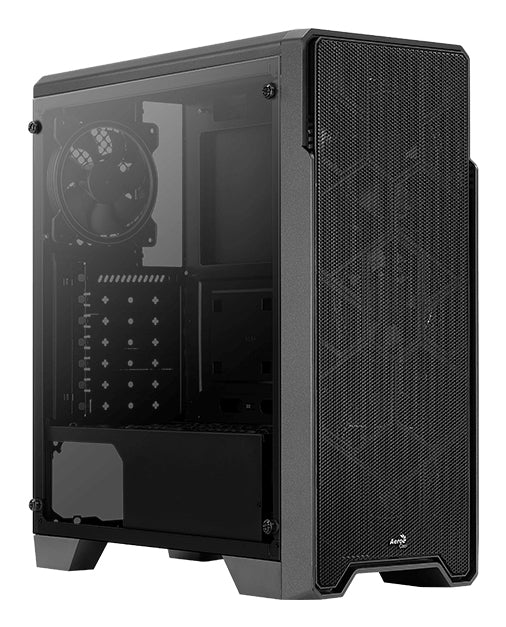 Boitier Moyen Tour ATX AeroCool Ore-G Saturn V1 RGB avec panneau vitré (Noir)