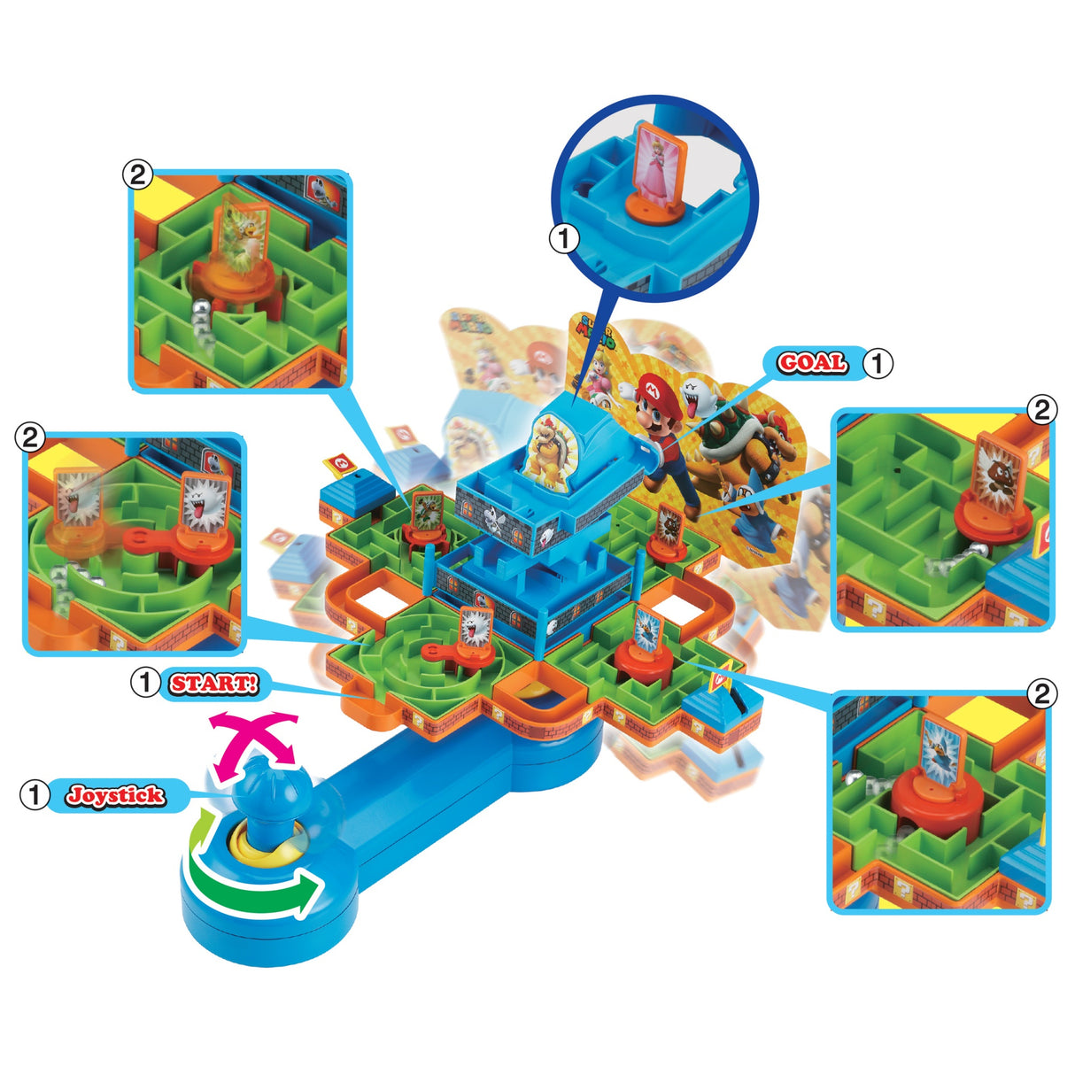 Jeu de société - EPOCH - Super Mario Maze Game DX - 1 joueur ou plus - Enfant - Mario