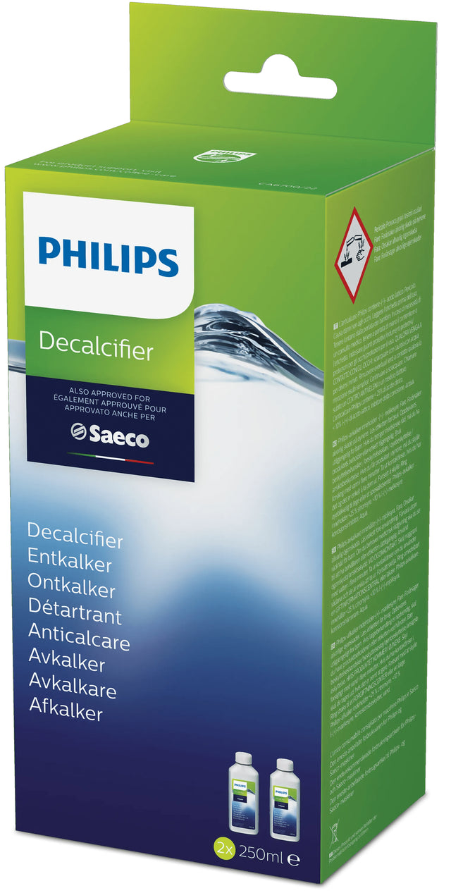 Détartrant machine a café - PHILIPS - CA6700/22 - compatible cafetieres Philips & Saeco - x2 bouteilles de 250ml