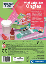 Clementoni - Sciences et Jeu - Mini Labo des ongles - Crée ton propre vernis a ongles - Des 8 ans