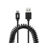 C ble USB / micro USB torsadé 2m - noir
