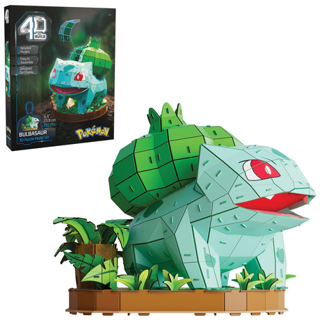 4D Build - Puzzle 3D - Bulbizarre Pokémon - 195 pieces - 24cm - des 12 ans