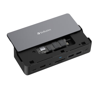 Station d'accueil portable USB-C 3.2 Verbatim Pro CDS-15SSD avec SSD 256Go inclus (Gris)