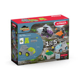 Crashmobile de Pierre avec Mini Creature, Coffret voiture avec figurine fantastique, Schleich 42670 Eldrador Creatures