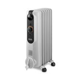 Radiateur bain d'huile - DELONGHI - 1500 W - Jusqu'a 45 m2 - Mobile - Fonction anti-gel - Gris
