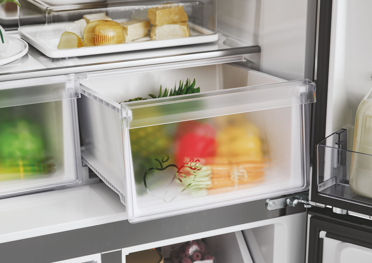 Réfrigérateur multi-portes - CANDY CFQQ5T817EPS - 467L (311L + 156L) - No Frost - Classe E - Silver