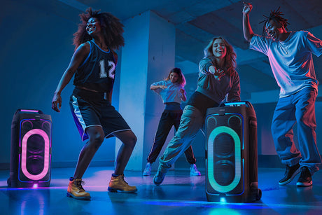 Enceinte - SAMSUNG - MX ST50F/XE - 240 W - Effets lumineux - Bluetooth - Batterie 18h - Roues intégrées - Noir