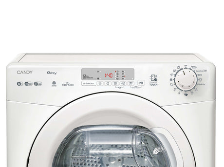 Seche-linge pompe a chaleur CANDY EY EH8N1DE-S - 8 kg - Bac EasyCase - Connecté - Blanc