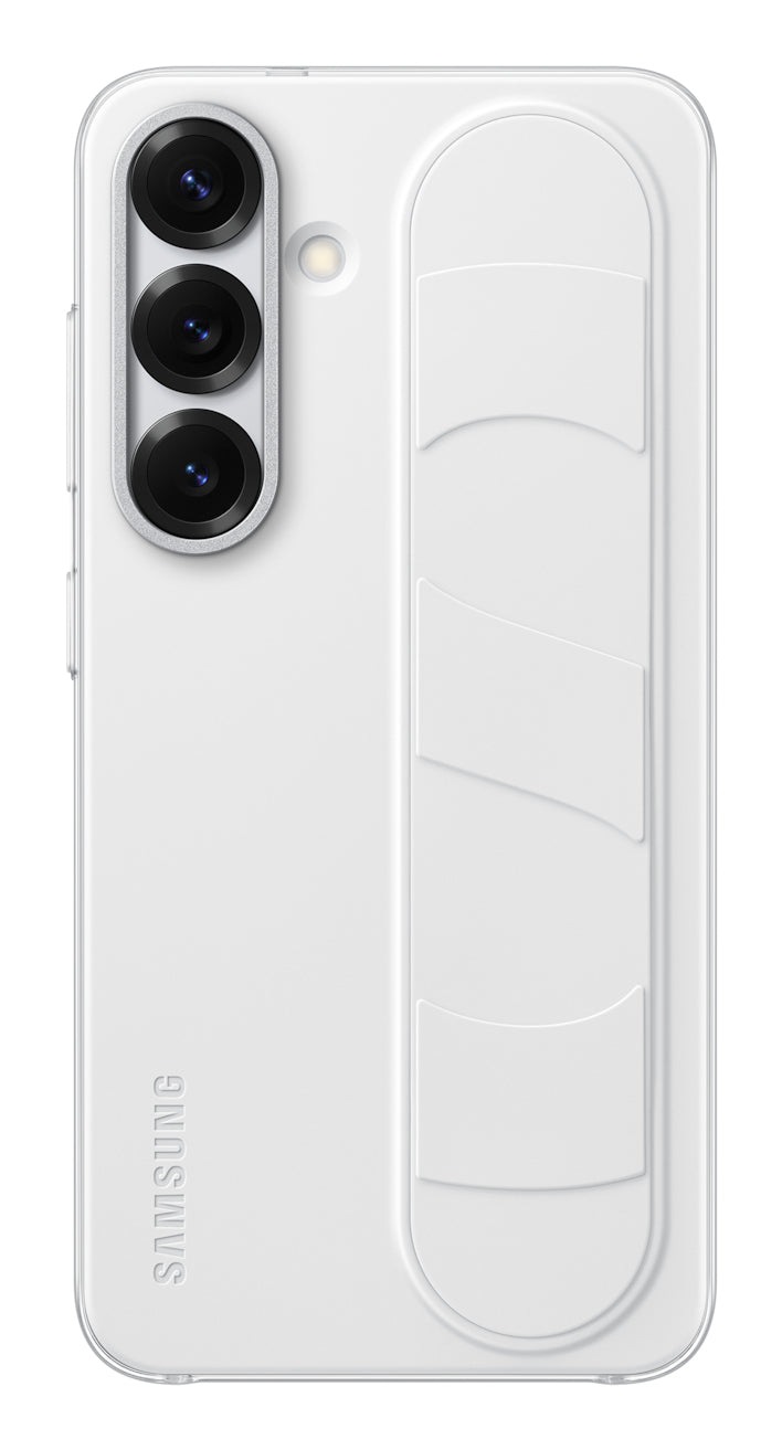 Coque - Samsung - Galaxy S25 - Blanc - Fonction Support - Laniere Intťgrťe