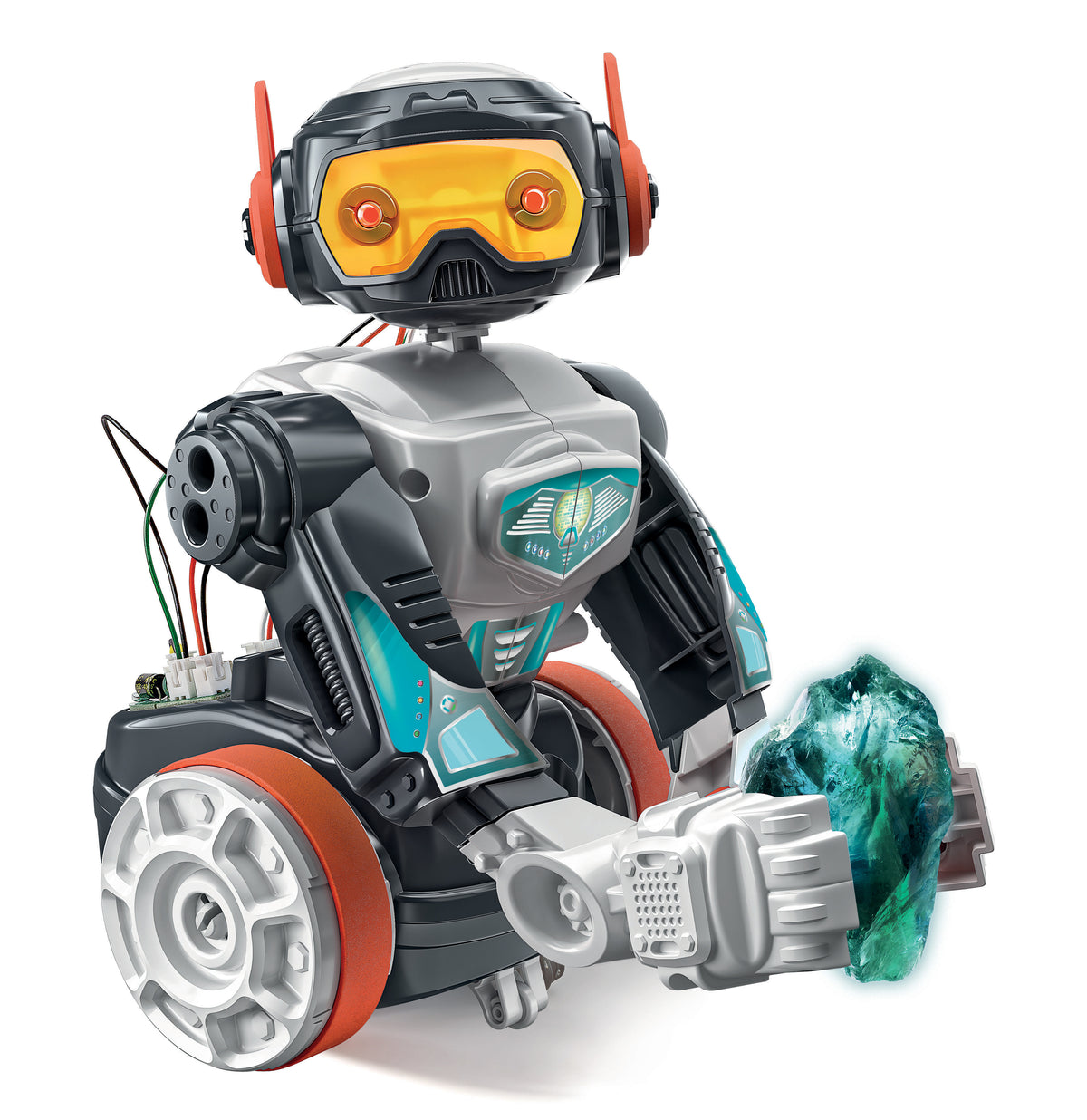 Clementoni - Robot Évolution 2.0 a assembler et programmer - 4 modes de jeu - Fabriqué en Italie