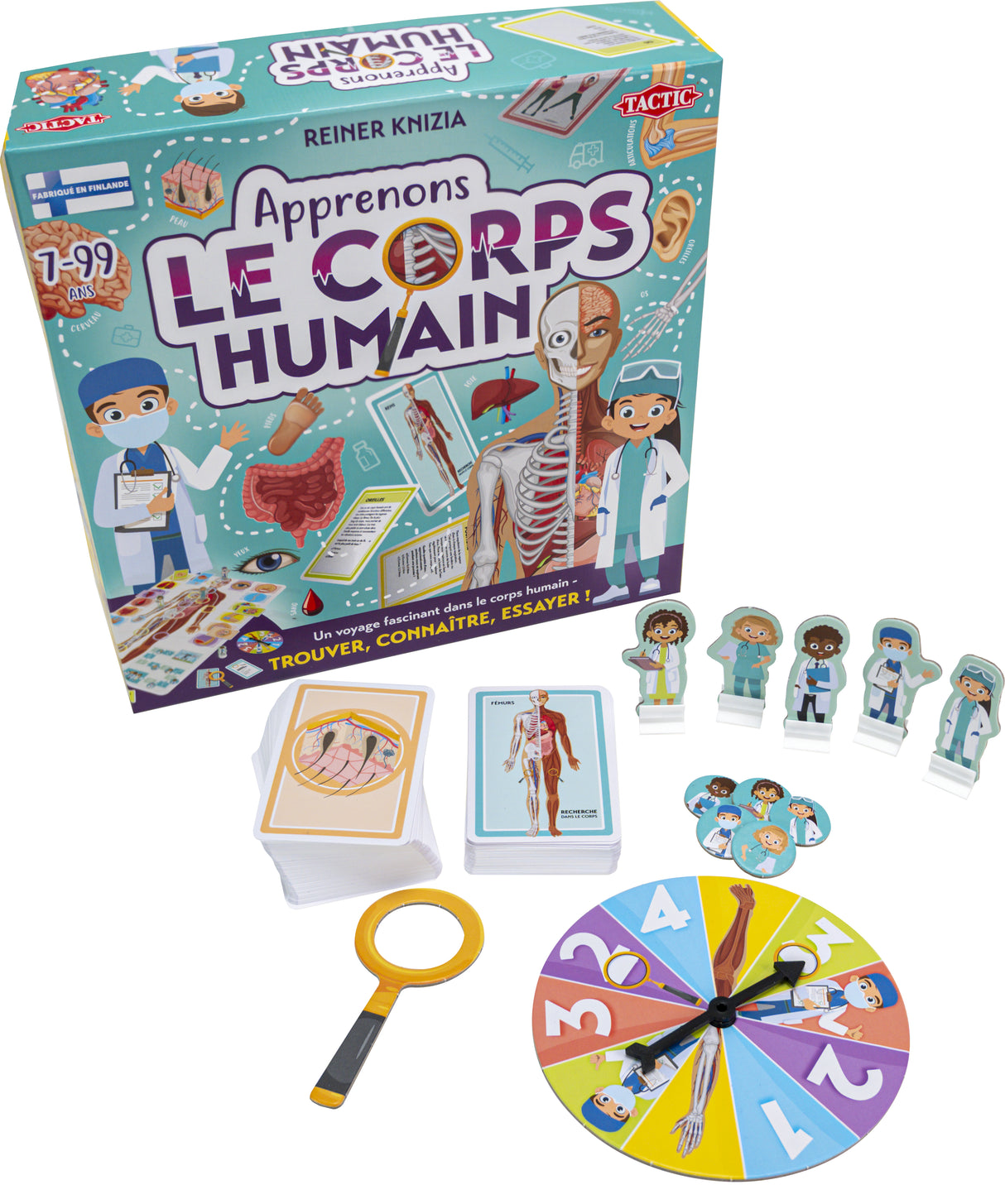 Apprenons le corps humain - Jeu éducatif - TACTIC - 2 joueurs et plus - Des 7 ans