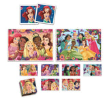 Clementoni - Edukit - Disney Princesses - Coffret apprentissage 4 en 1 - 2 puzzles, 1 mémo, 1 jeu de 6 cubes - Fabriqué en Italie