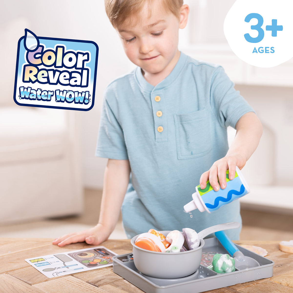 SPINMASTER Melissa & Doug - Coffret Cuisine Water Wow! - 19 accessoires - Développe imagination et curiosité - Des 3 ans