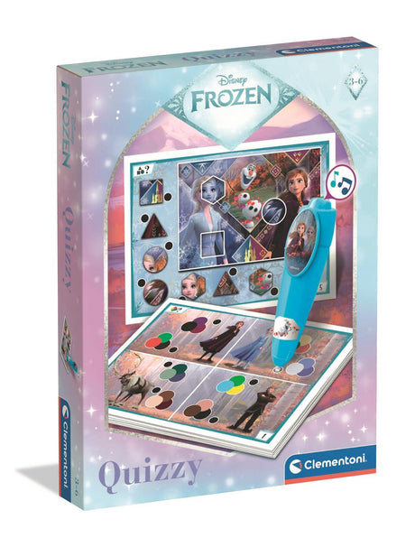 Clementoni - Quizzy - La reine des neiges - Jeu avec stylo intéractif - Sonore et lumineux - Des 3ans